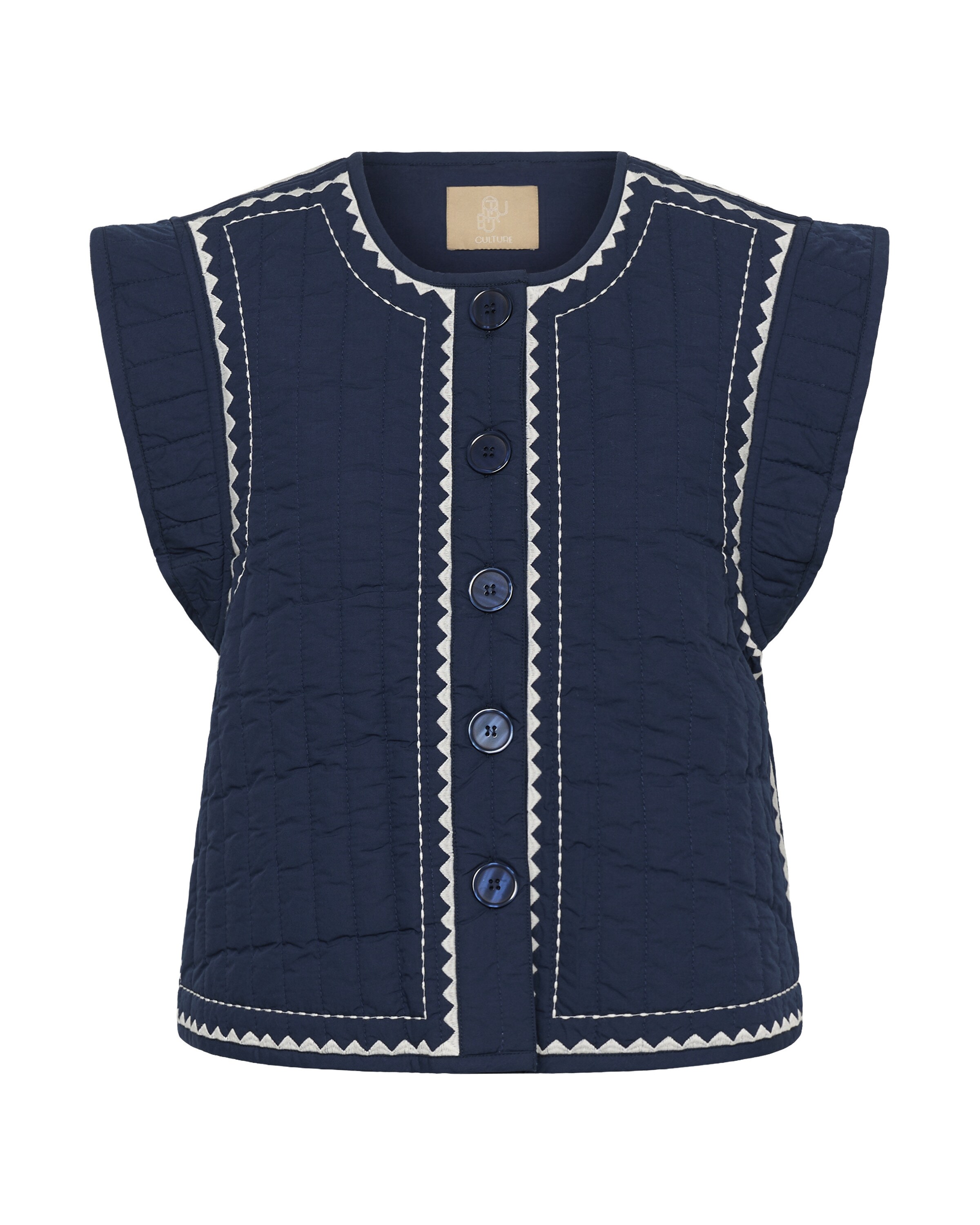Gilet 'CUBerglind' CULTURE en bleu : devant