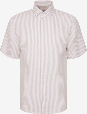Chemise business SEIDENSTICKER en beige : devant