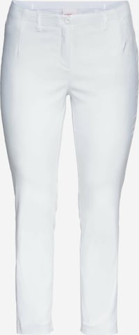 SHEEGO Slimfit Broek in Wit: voorkant