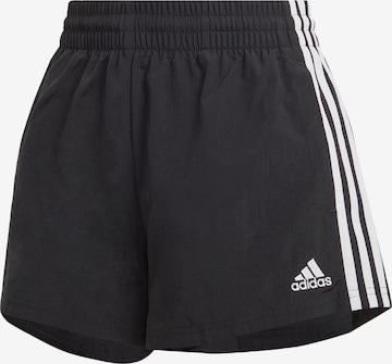 ADIDAS SPORTSWEAR Loose fit Sports trousers 'Essentials' in Black: front