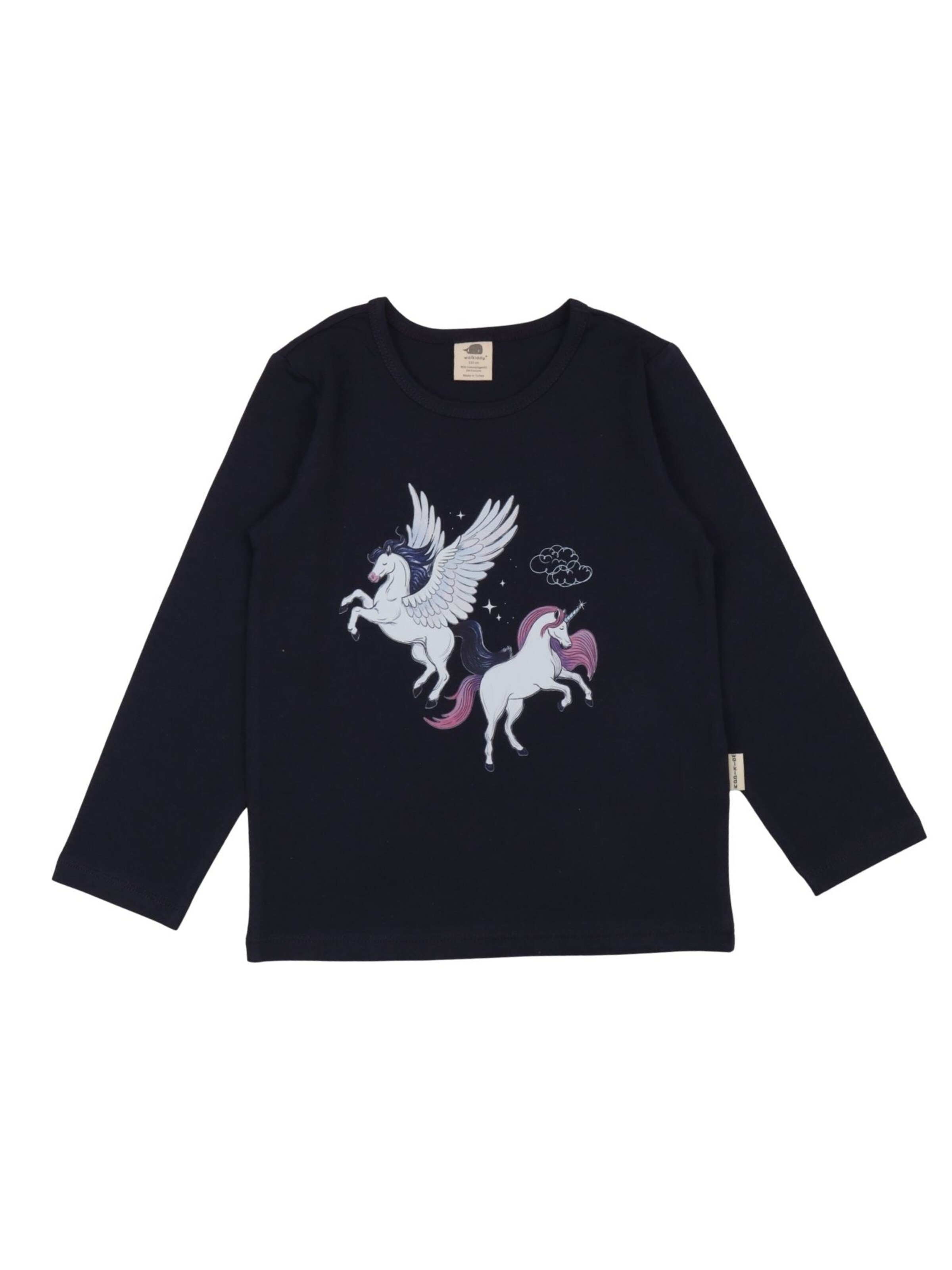 Walkiddy Shirt 'Walkiddy - Unifarben Shirt' in 98 in Dark blue, Item view