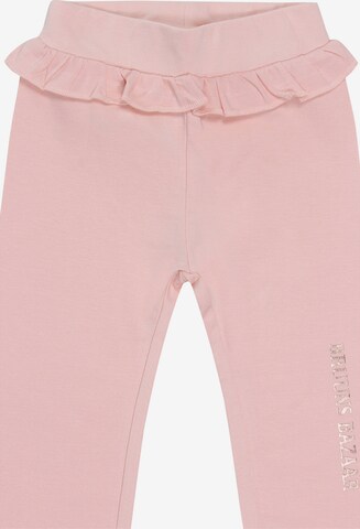 Bruuns Bazaar Kids Skinny Legíny – pink: přední strana