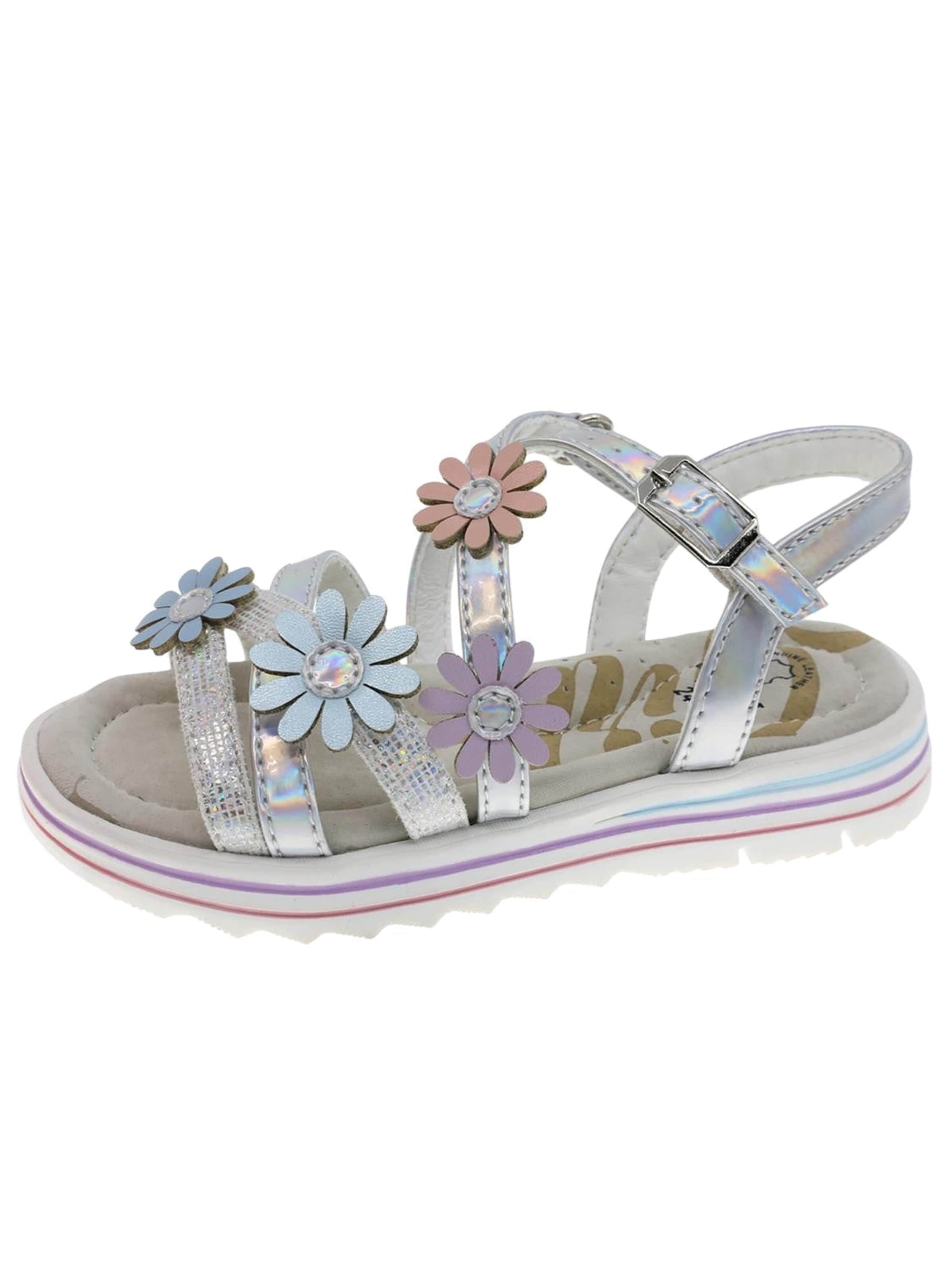 Sandales 'Casual Sandal' Beppi en argent : devant