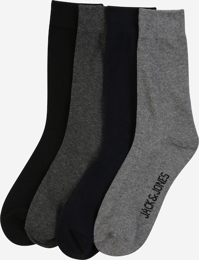 JACK & JONES Calcetines 'Jens' en marino / gris claro / gris oscuro / negro, Vista del producto