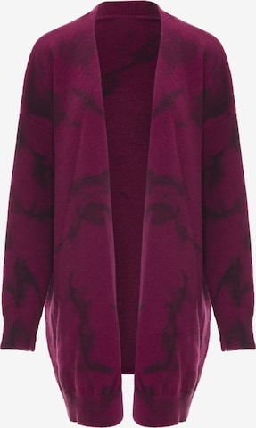 Cardigan NAEMI en violet : devant