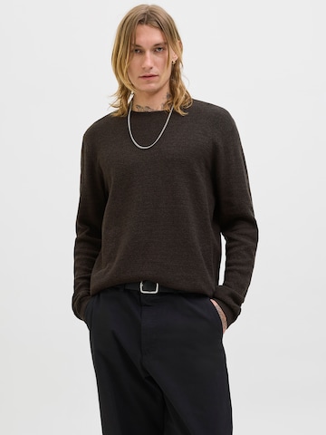 JACK & JONES Свитер 'JJEGEORGE' в Коричневый: спереди
