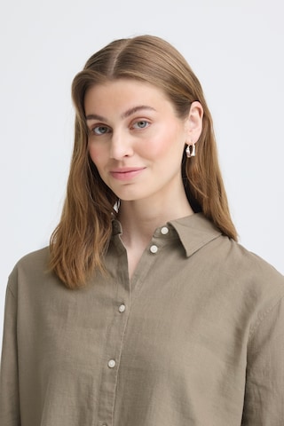 ICHI - Blusa 'LINNO' em bege