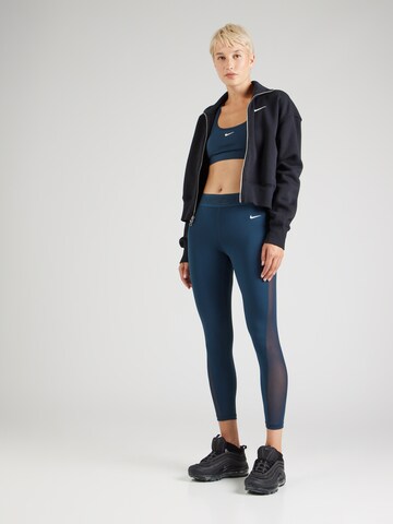 NIKE Skinny Sportovní kalhoty 'Pro' – modrá