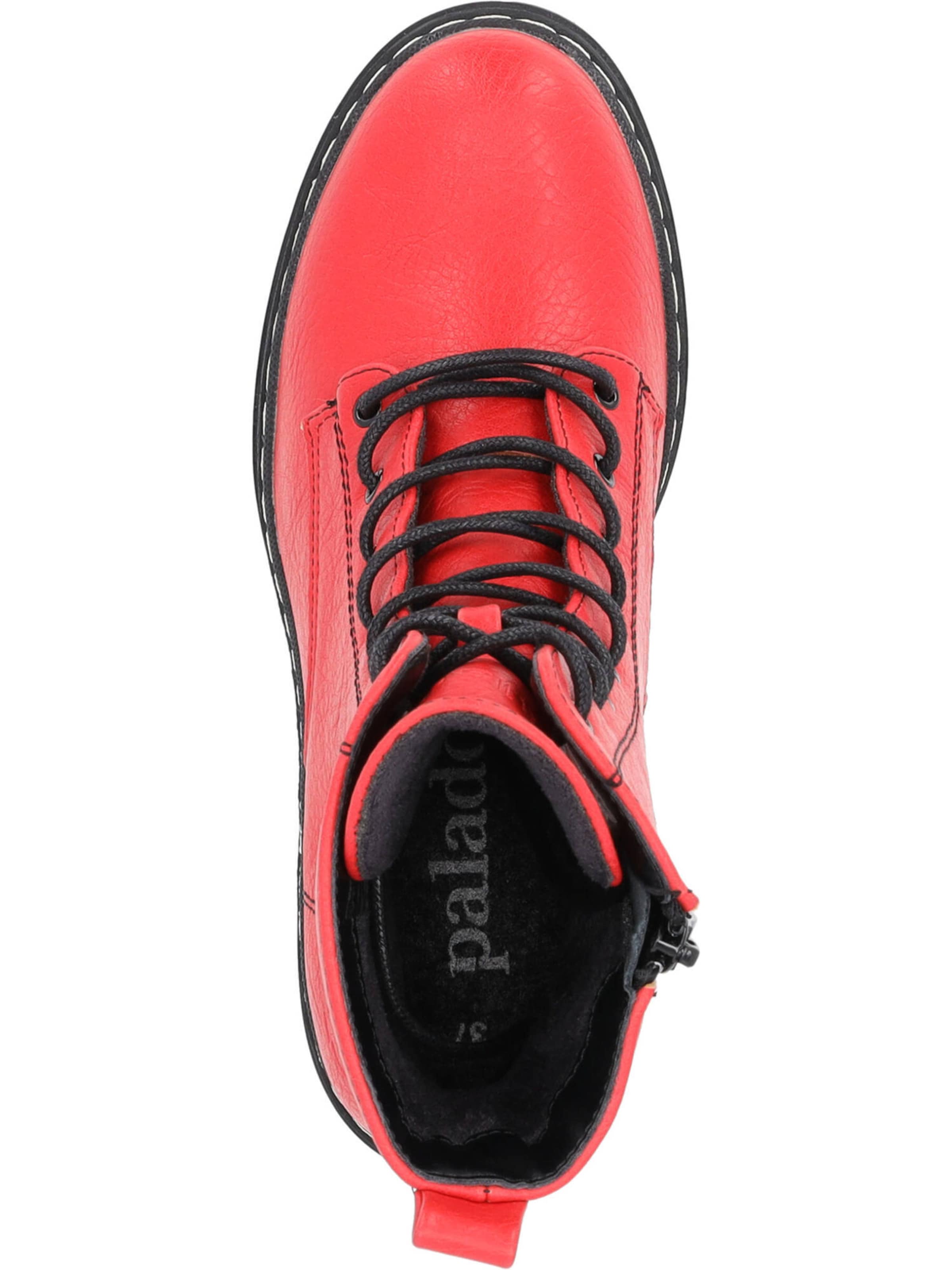 Ghete cu șireturi 'Kefalonia' de la Palado pe roșu