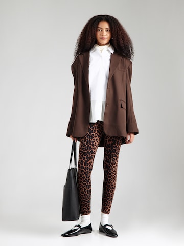 ABOUT YOU Skinny Leggings 'Connie' in Brown