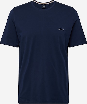 T-Shirt 'Mix&Match' BOSS Orange en bleu : devant