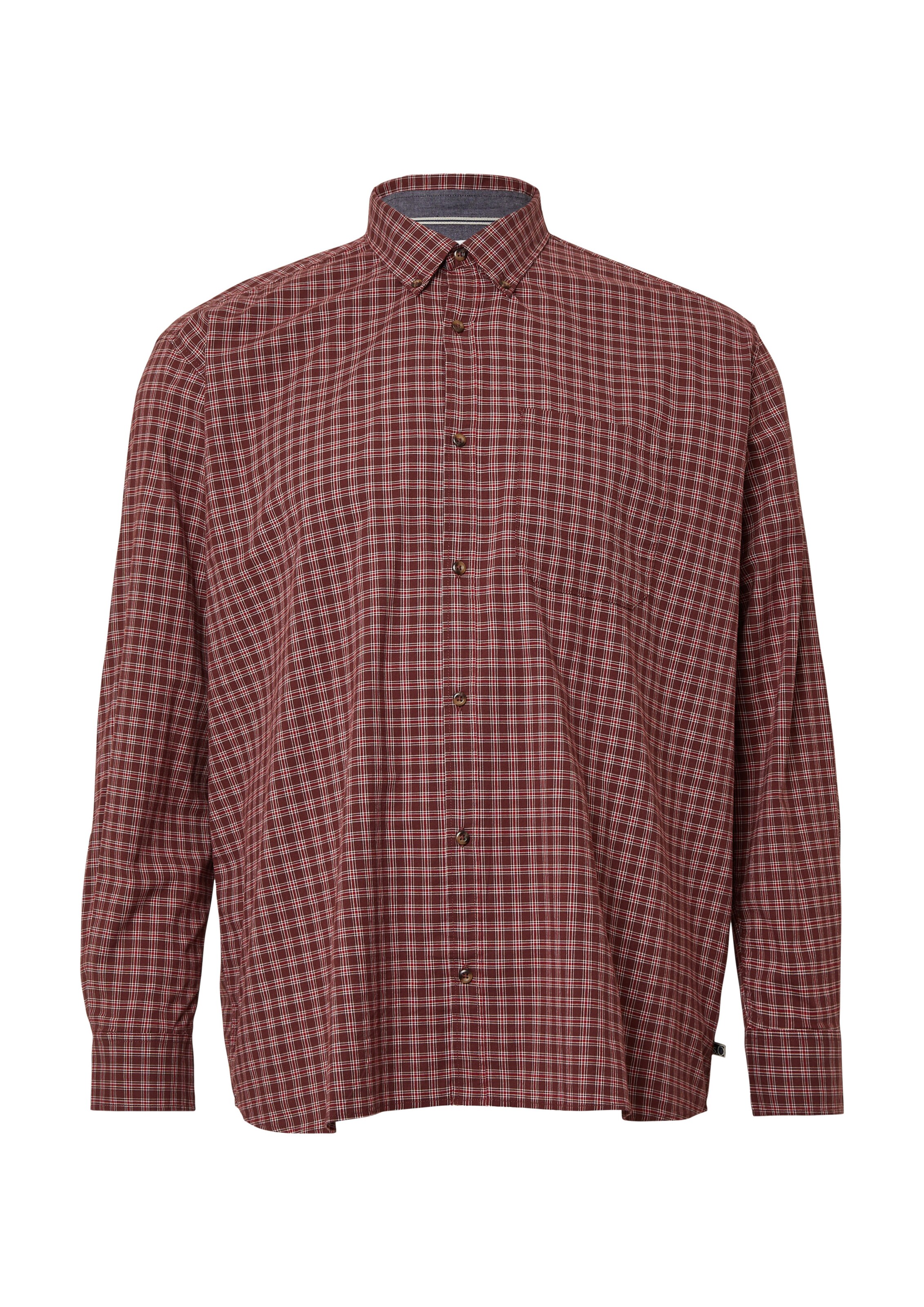 s.Oliver Men Big Sizes Hemd in Rot: Vorderseite