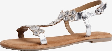 s.Oliver Strap Sandals in Silver: front