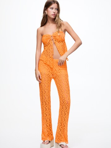 Pull&Bear Regular Pants in Orange