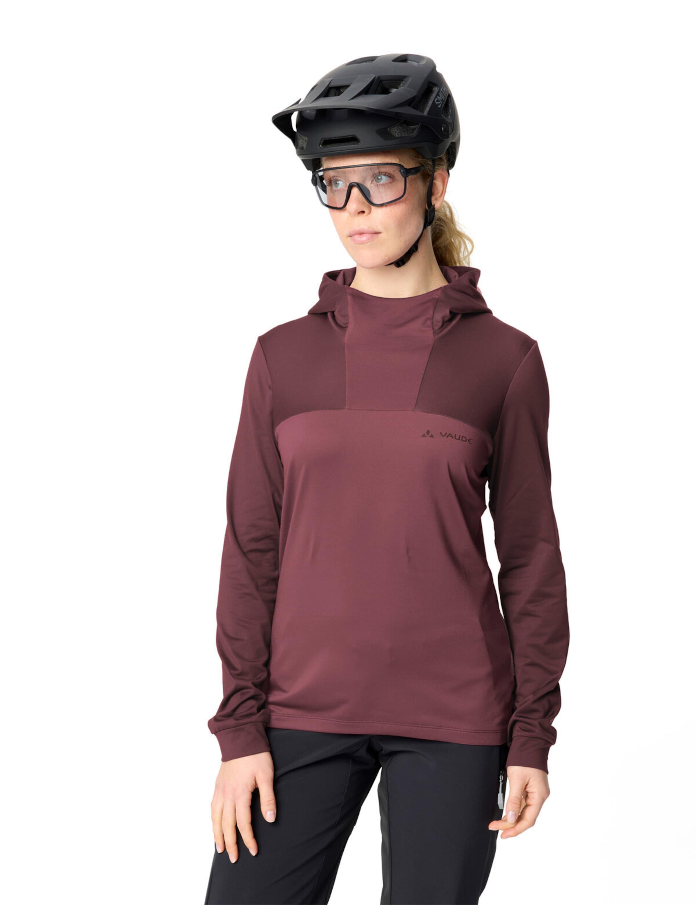 VAUDE Sportief sweatshirt 'Qimsa' in Rood