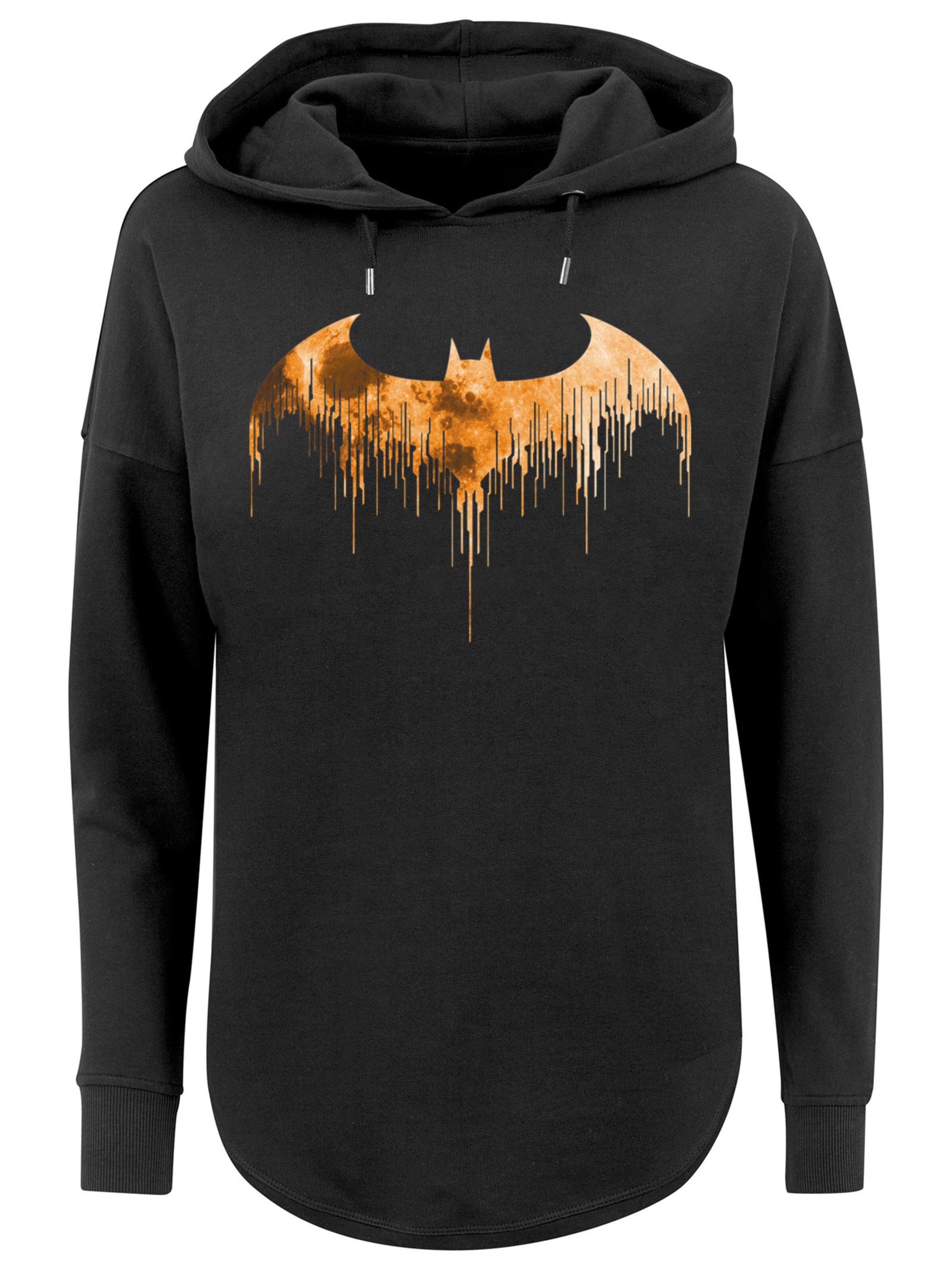 Felpa 'DC Comics Batman Arkham Knight Halloween Moon Mond Logo Fill' di F4NT4STIC in nero: frontale