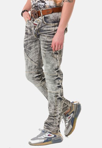 CIPO & BAXX Regular Jeanshose in Grau