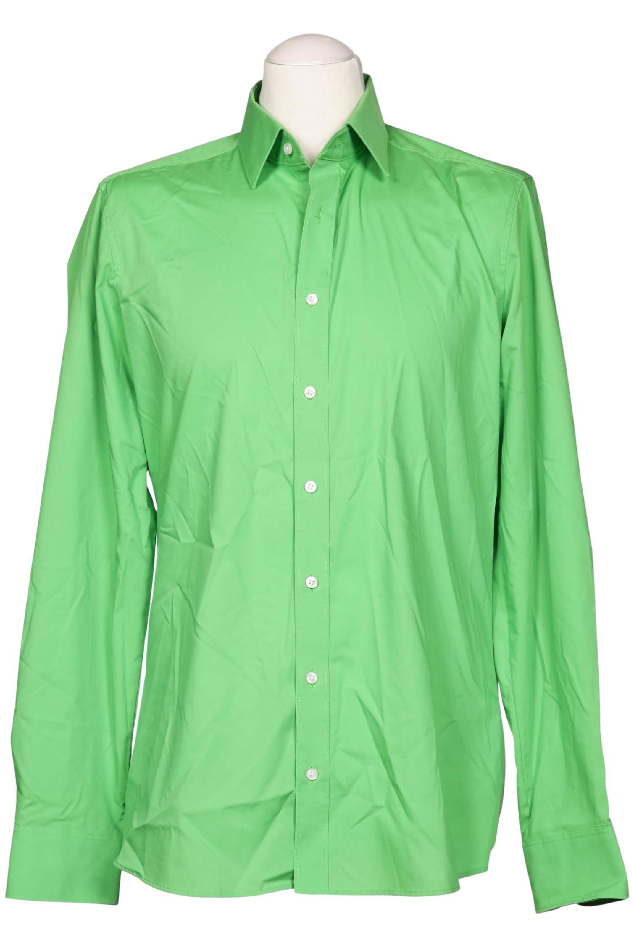 OLYMP Button Up Shirt in L in Green: front