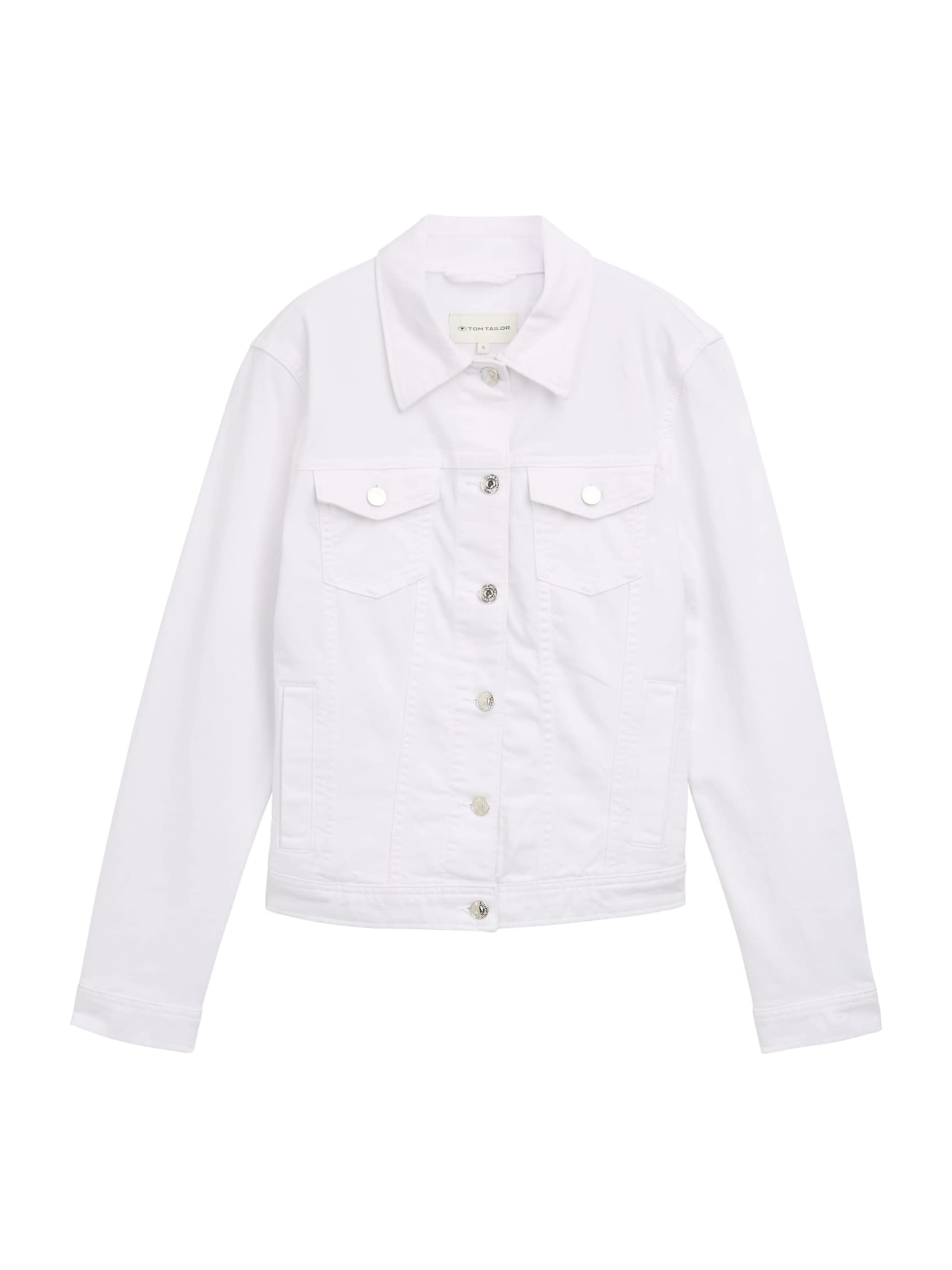 TOM TAILOR Overgangsjakke i hvid: forside