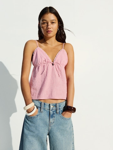 Bershka Top in Rot: Vorderseite