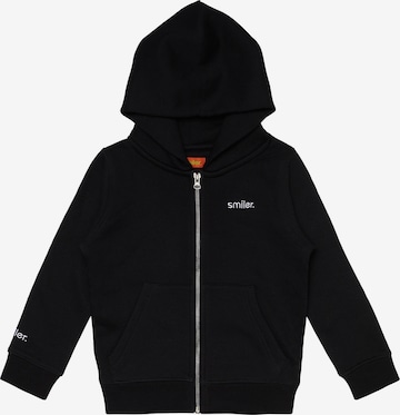smiler. Sweat jacket in Black: front