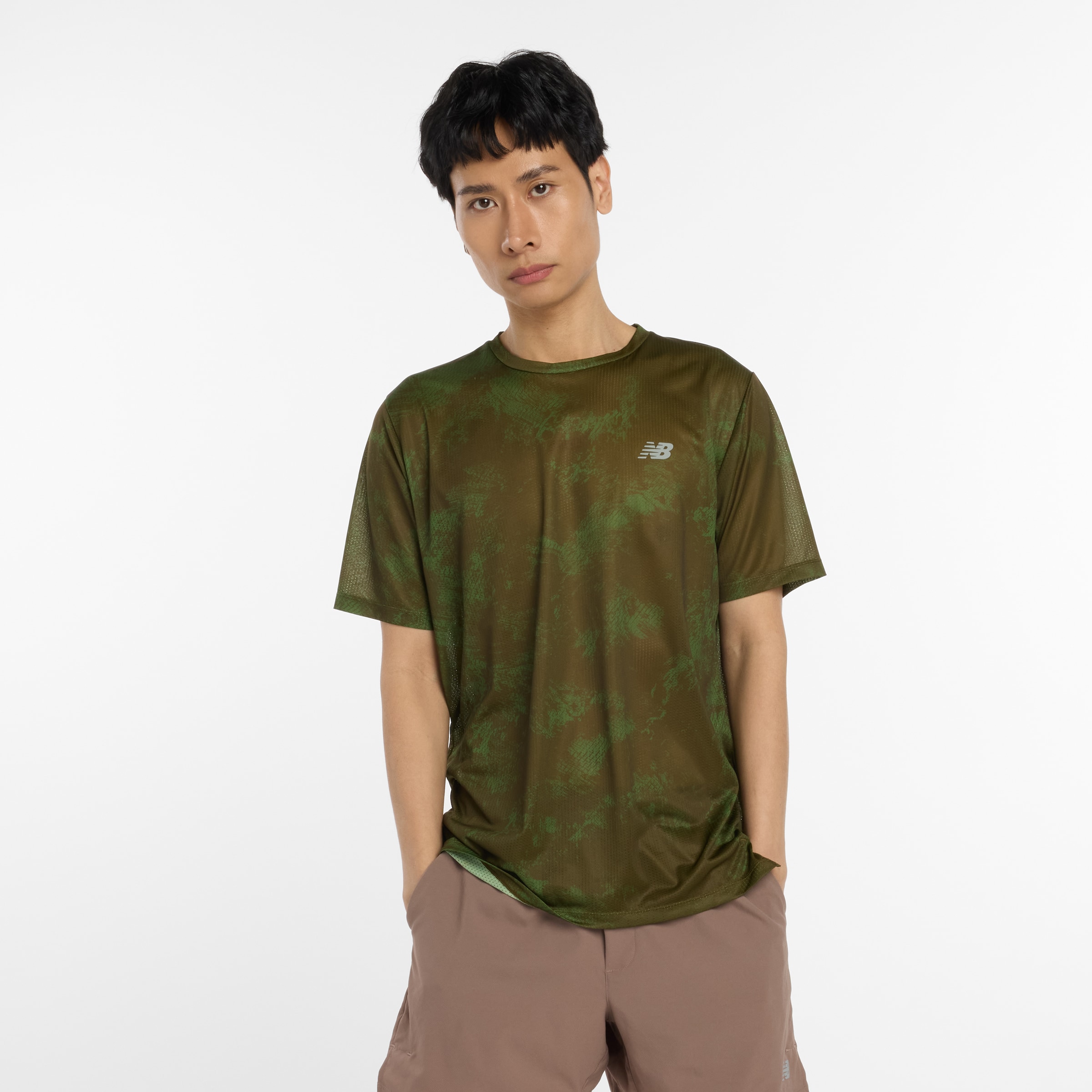 T-Shirt fonctionnel 'Athletics' new balance en vert : devant