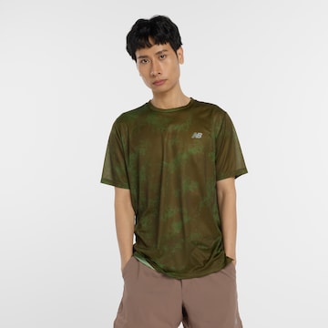 T-Shirt fonctionnel 'Athletics' new balance en vert : devant