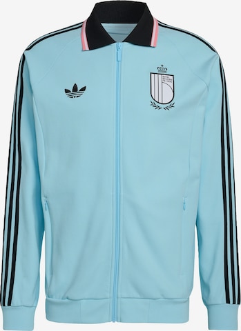 ADIDAS PERFORMANCE Sportjas 'Belgium Away Anthem' in Blauw: voorkant