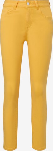 Coupe slim Pantalon comma casual identity en jaune : devant