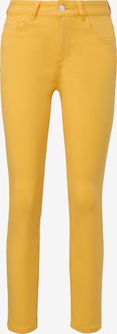 comma casual identity Slim fit Pants in Yellow: front
