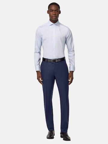 Coupe slim Pantalon à plis Boggi Milano en bleu