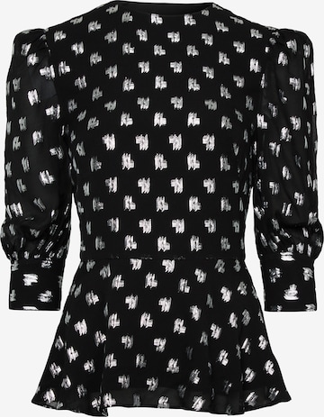 Karl Lagerfeld - Blusa en negro: frente