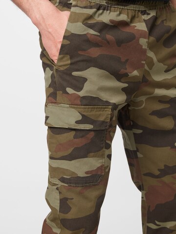 Regular Pantalon cargo HOLLISTER en vert