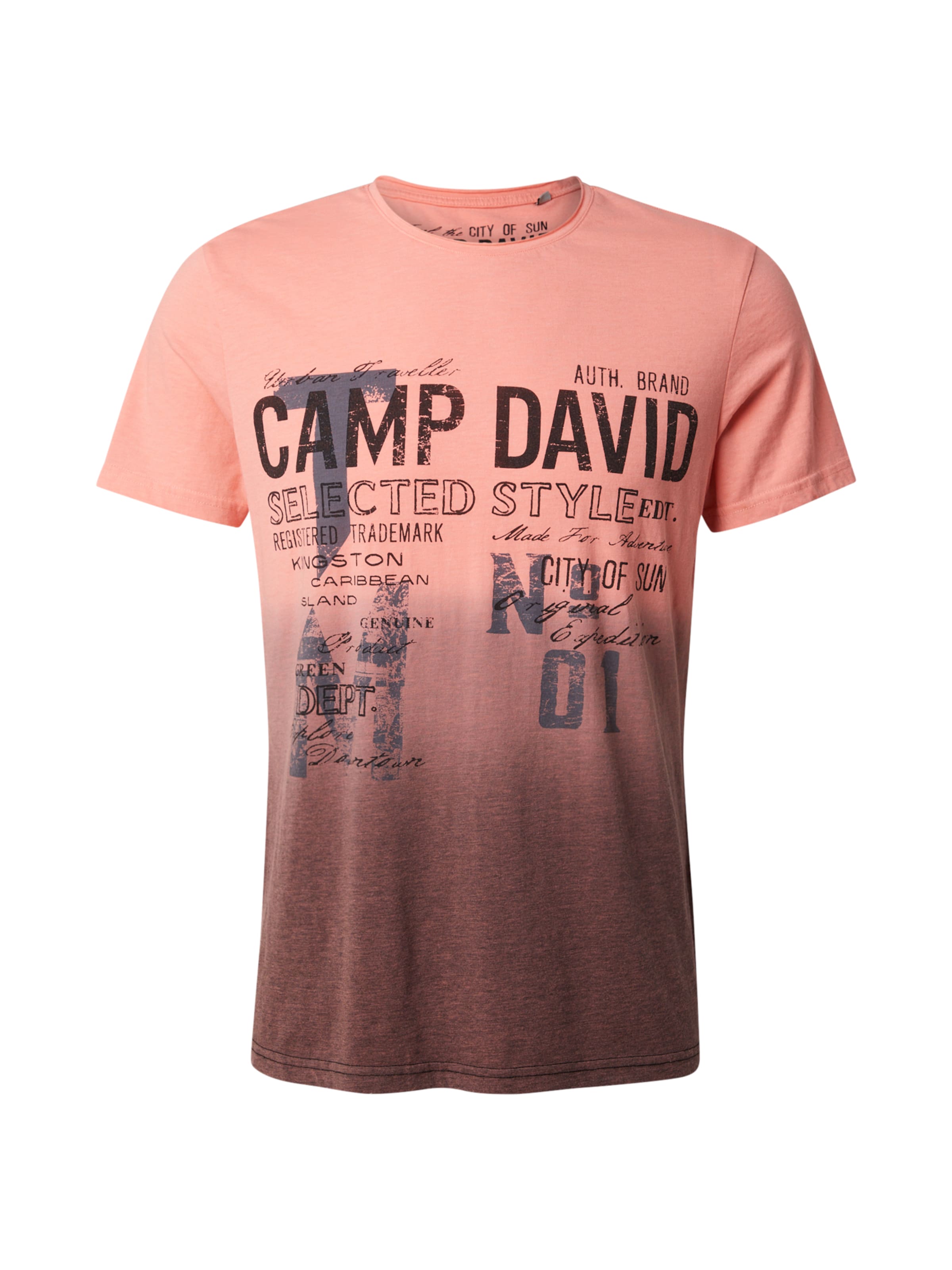CAMP DAVID Shirt in Red: front