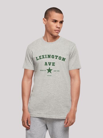 F4NT4STIC Shirt 'Lexington Ave' in Grijs: voorkant