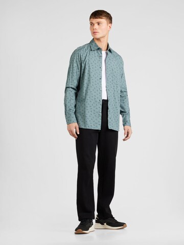 BOSS Regular fit Button Up Shirt 'Remiton' in Green