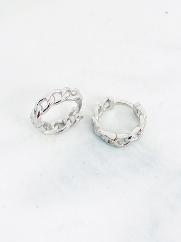 Hey Happiness Ohrringe 'Chunky Chain' in Silber