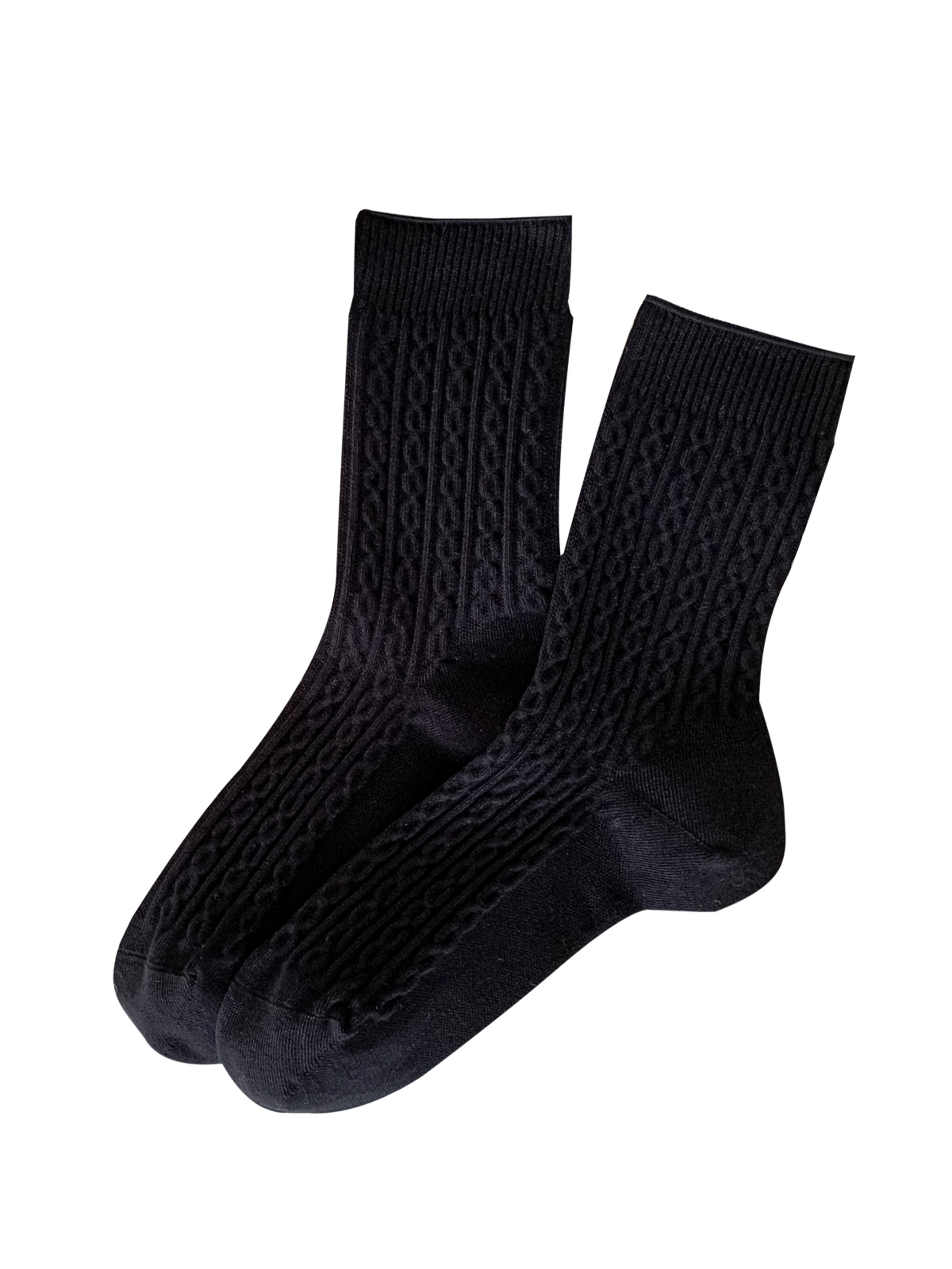 Millo Socks 'Cosy Twist' in Black