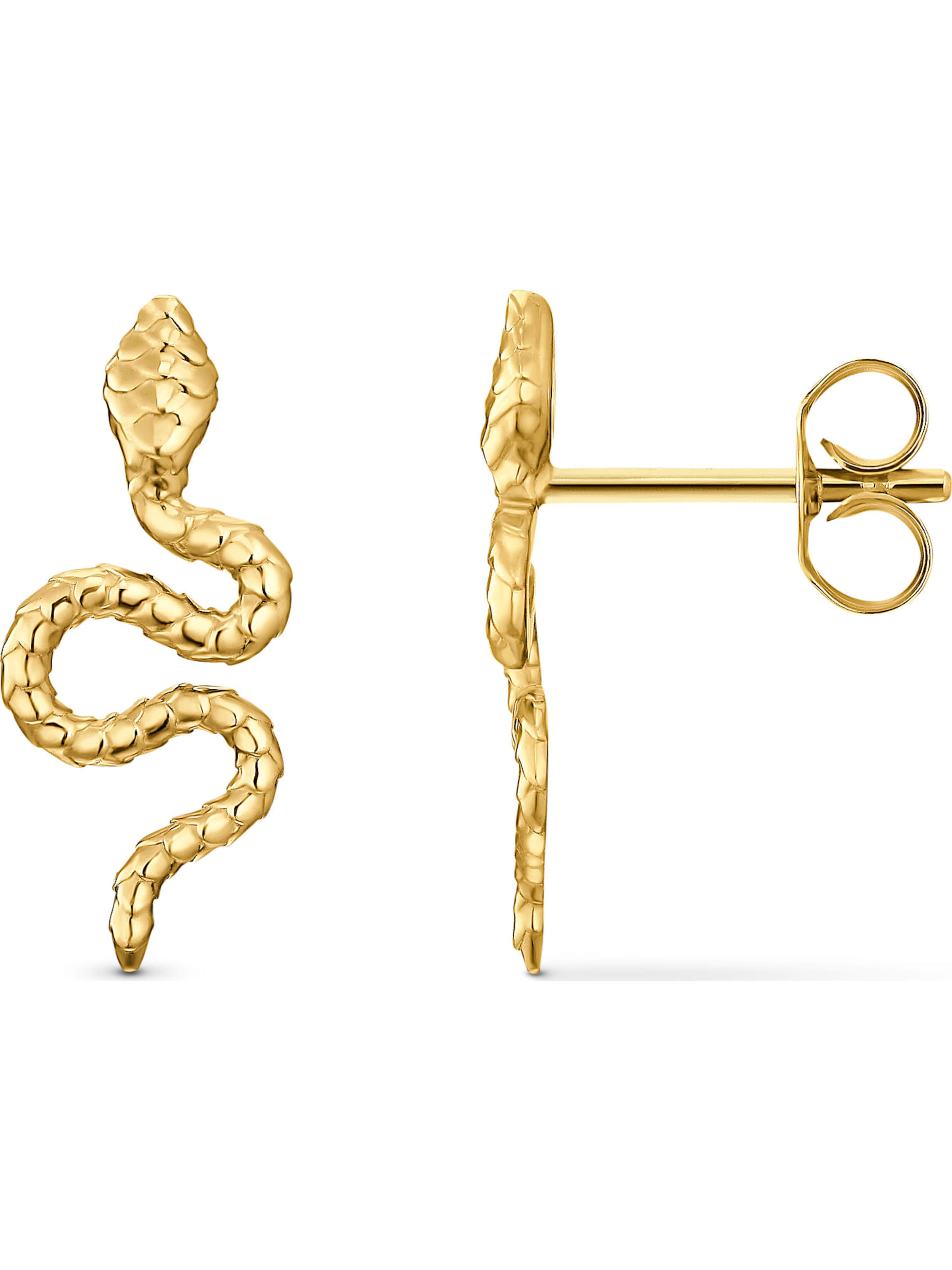 CHRIST Ohrhänger in Gelb: Vorderseite