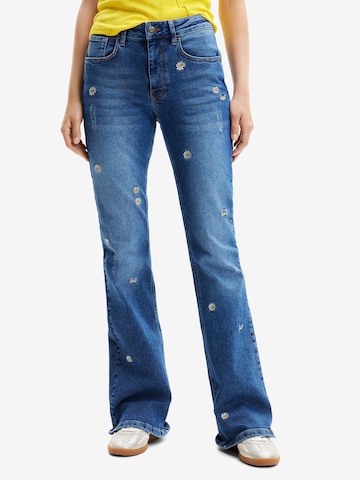 Desigual Flared Jeans 'Daisy' in Blauw: voorkant