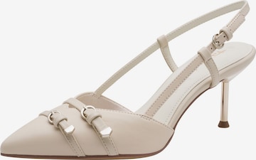 Escarpins à bride arrière Tamaris en beige : devant