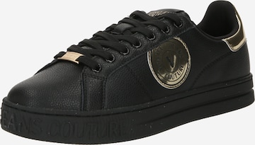 Versace Jeans Couture - Zapatillas deportivas bajas 'COURT88' en negro: frente