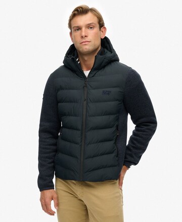Superdry Tussenjas in Blauw: voorkant