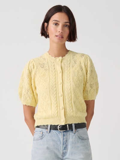 LEVI'S ® Cardigan 'PAULINE CARDIGAN FRENCH VANILLA' i XS i gul, Produktvisning