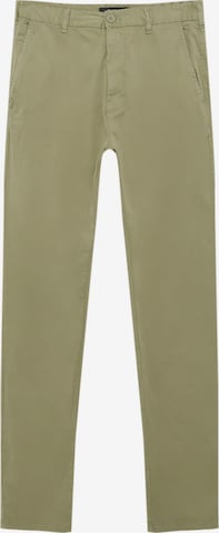 Regular Pantaloni de la Pull&Bear pe verde: față