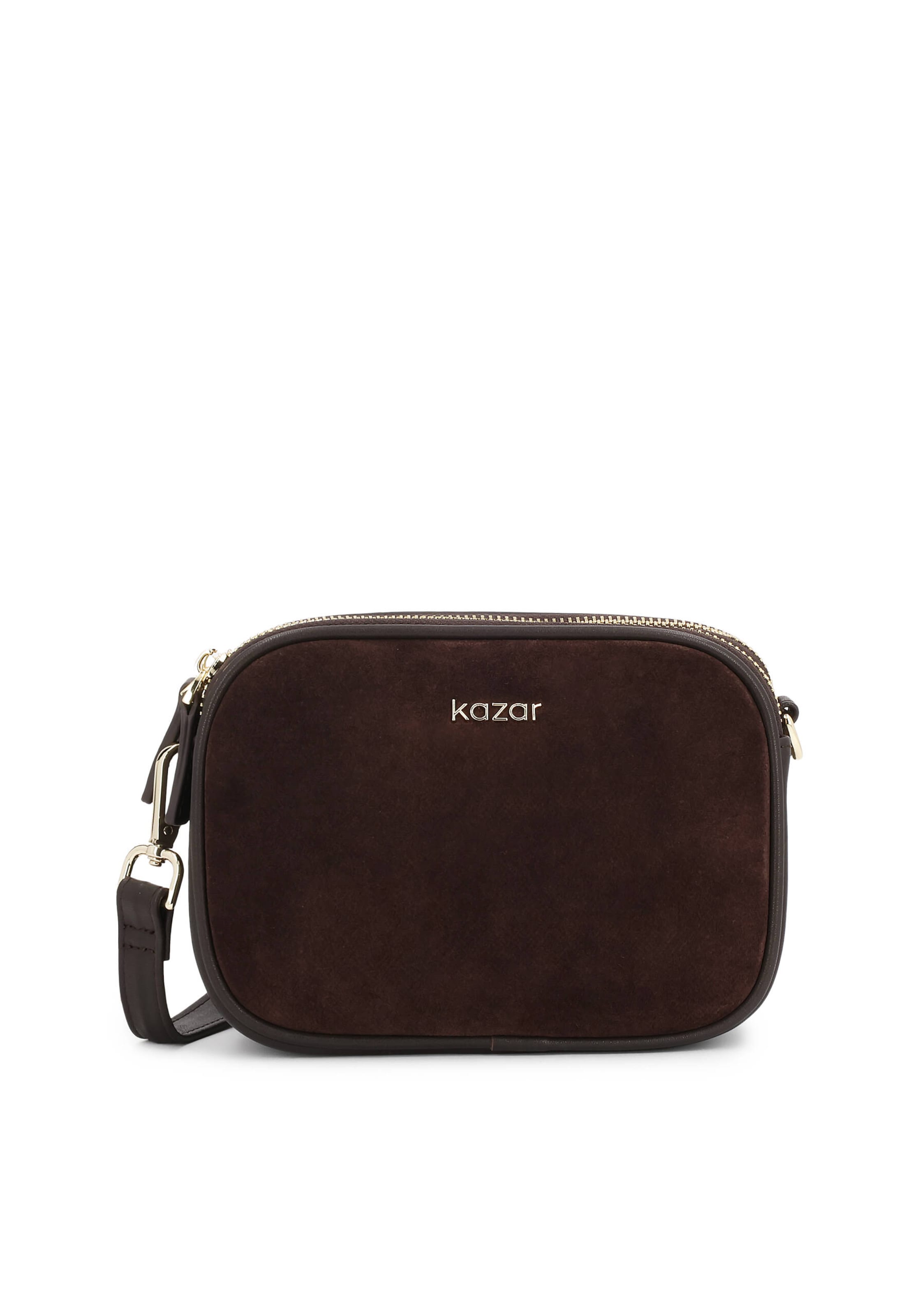 Rankinė su ilgu dirželiu iš Kazar, spalva – tamsiai ruda, Prekių apžvalga