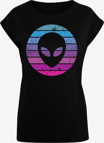 T-shirt 'Alien Kopf' F4NT4STIC en noir : devant