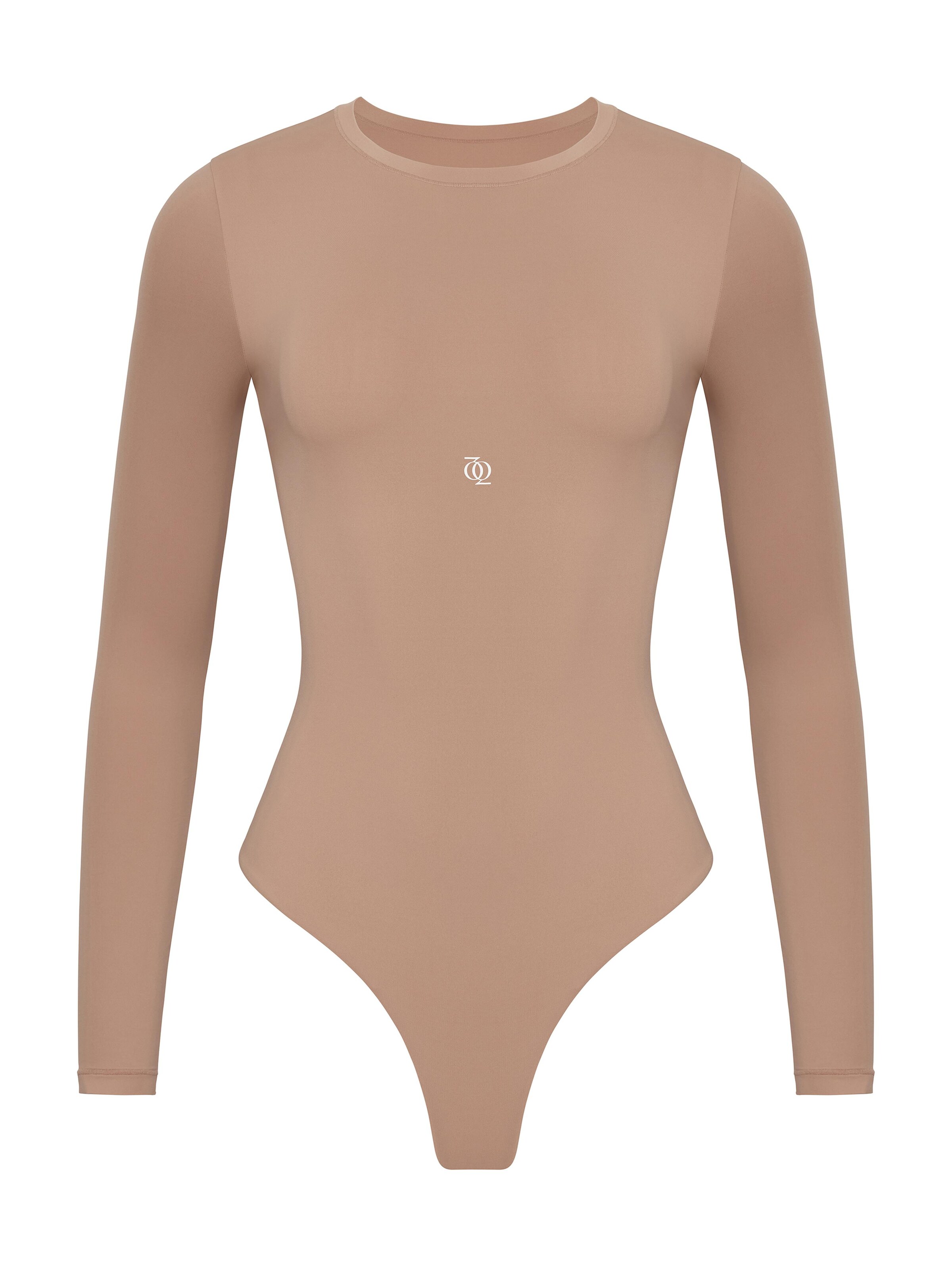 GOD SAVE QUEENS Bodysuit 'Second Skin' in Brown: front