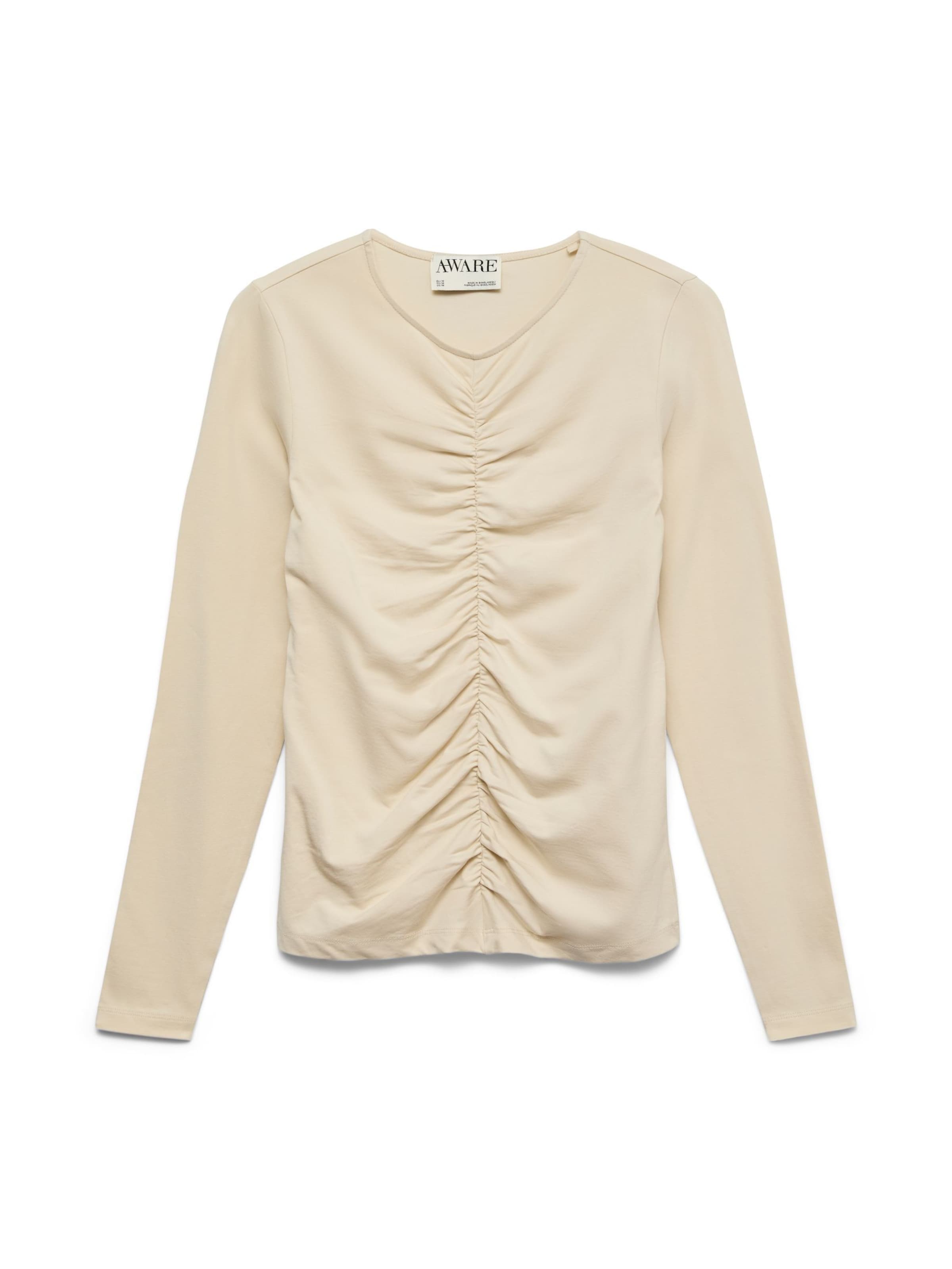 VERO MODA Shirt in Beige: voorkant