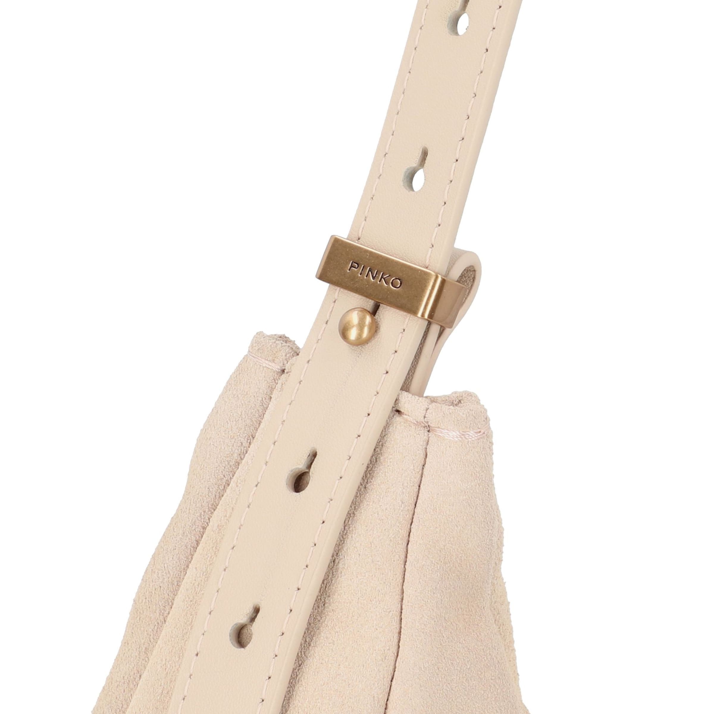 PINKO Shoulder Bag 'Slouchy' in Beige